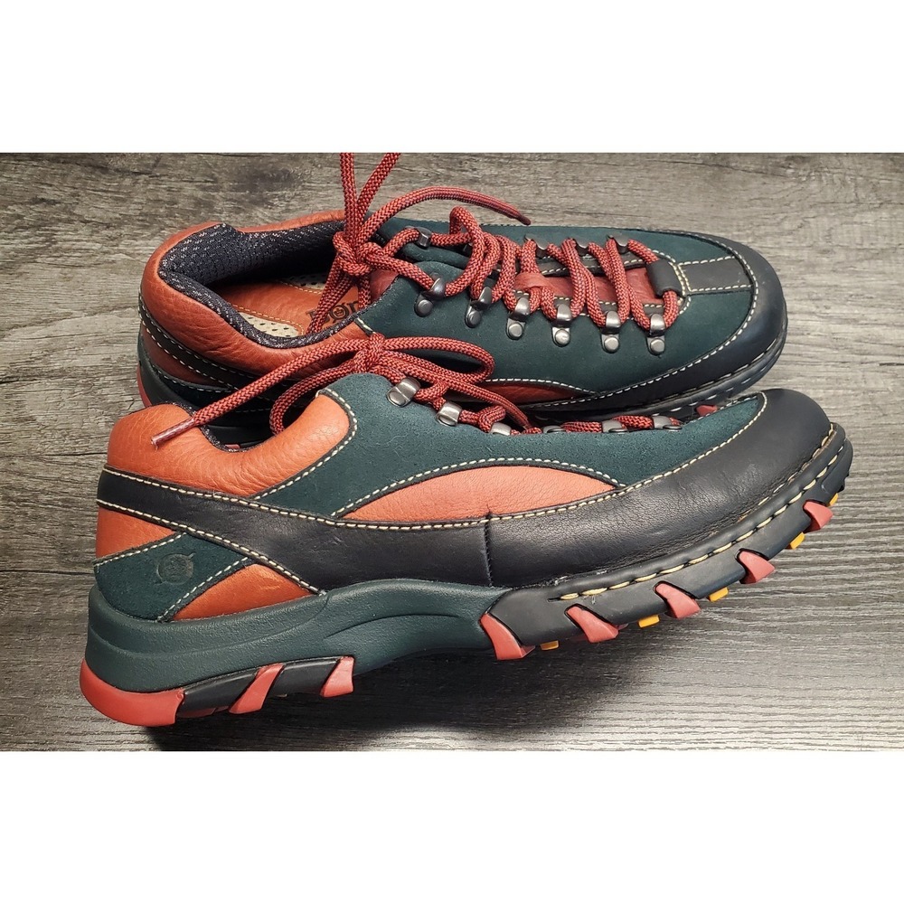 BOC Born Concept Hiking Shoes Womens 11 US (43 EUR) Lace Up Sneakers Red Black